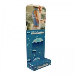 YJ-näytön tukkumyyntinä käytettävä mukautettu pahvinäyttöteline matkapuhelinlisävarusteille