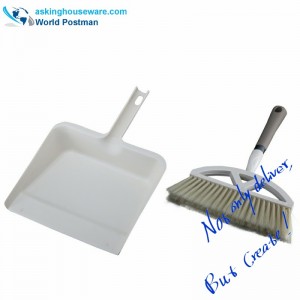 Akbrand Dustpan -harjaharja neliönmuotoisella suurella pölykapselilla