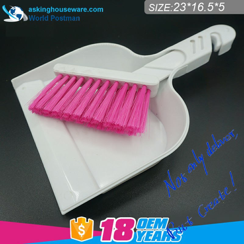 Akbrand pienikokoinen Dustpan-harjaharja L-muotoisella harjalla