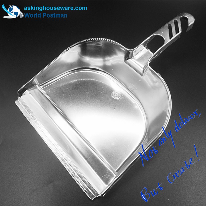 Akbrand Square Dustpan -harjapuuta hopeapinnoitetulla