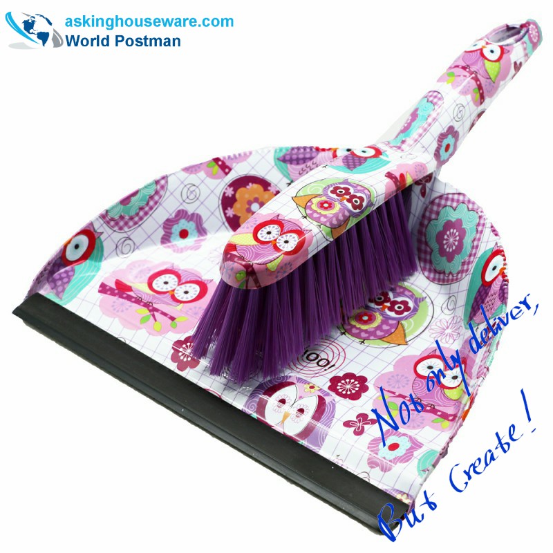 Akbrand Water Mark Dustpan -harjaharja PVC-viivalla Dustpan-sisäänkäynnin kohdalla