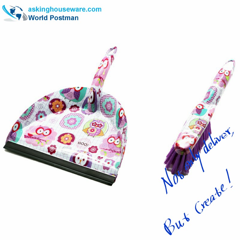 Akbrand Water Mark Dustpan -harjaharja PVC-viivalla Dustpan-sisäänkäynnin kohdalla