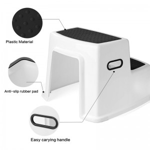 Kylpyhuoneen taaperolapset kyykky wc: n kaksivaiheinen jakkara luistamattomalla kahvalla