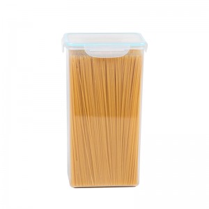 Läpinäkyvä 2,6 litran muoviset säilytysastiat ilmatiivisellä kannella