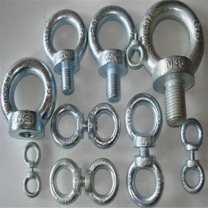 tukku ruostumattomasta teräksestä valmistettujen ruuvipultin DIN582 osia mekaanisissa laitteissa