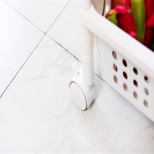 Varaston kevyt kevyt 3-kerroksinen muovinen säilytystelinehylly