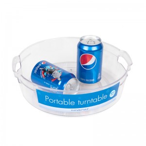 Kirkas kaapin kääntyvä kannettava levysoittimen järjestäjäalusta