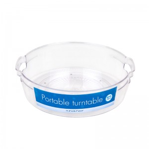 Kirkas kaapin kääntyvä kannettava levysoittimen järjestäjäalusta