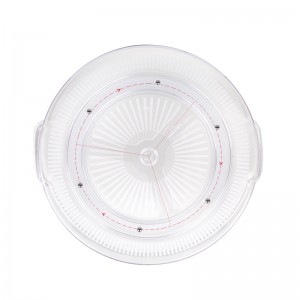 Kirkas kaapin kääntyvä kannettava levysoittimen järjestäjäalusta