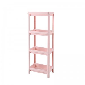 Korkealaatuinen 4-kerroksinen monitoimikeittiökeittiön muovitelinehyllyteline