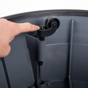 Muovi, pyöreä, yhden irrotettavan astinjakkara kotiin, keittiöön ja kylpyhuoneeseen