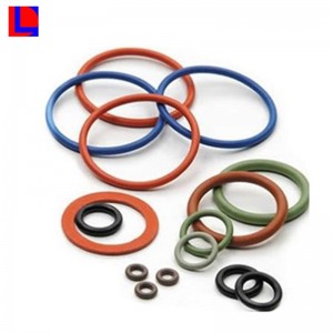 Korkealaatuinen korkealaatuinen erivärinen kumi o-rengas