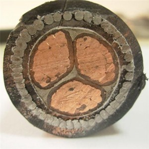 35mm 4-ydininen panssaroitu kaapeli-kuparieristys Xlpe STA SWA maanalaiseen