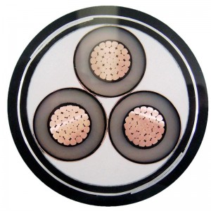 1-35KV Xlpe -virtakaapeli metallinen suoja SWA / STA MV keskijännitekaapeli