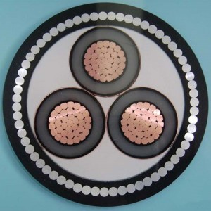 1-35KV Xlpe -virtakaapeli metallinen suoja SWA / STA MV keskijännitekaapeli