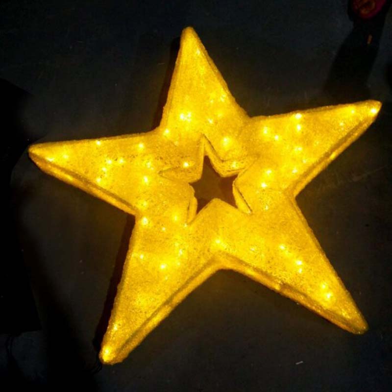 LED-tähti joulukoristeita Lämminvalkoinen LED-valotähti