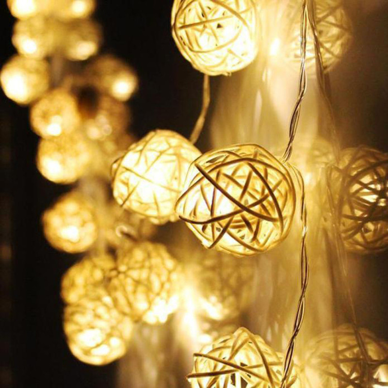 10 LED-merkkijonovaloa 1.2M satuja seppelellä toimiva ulkona lämmin valkoinen Joulu-festivaalin hääjuhlakoristeeksi