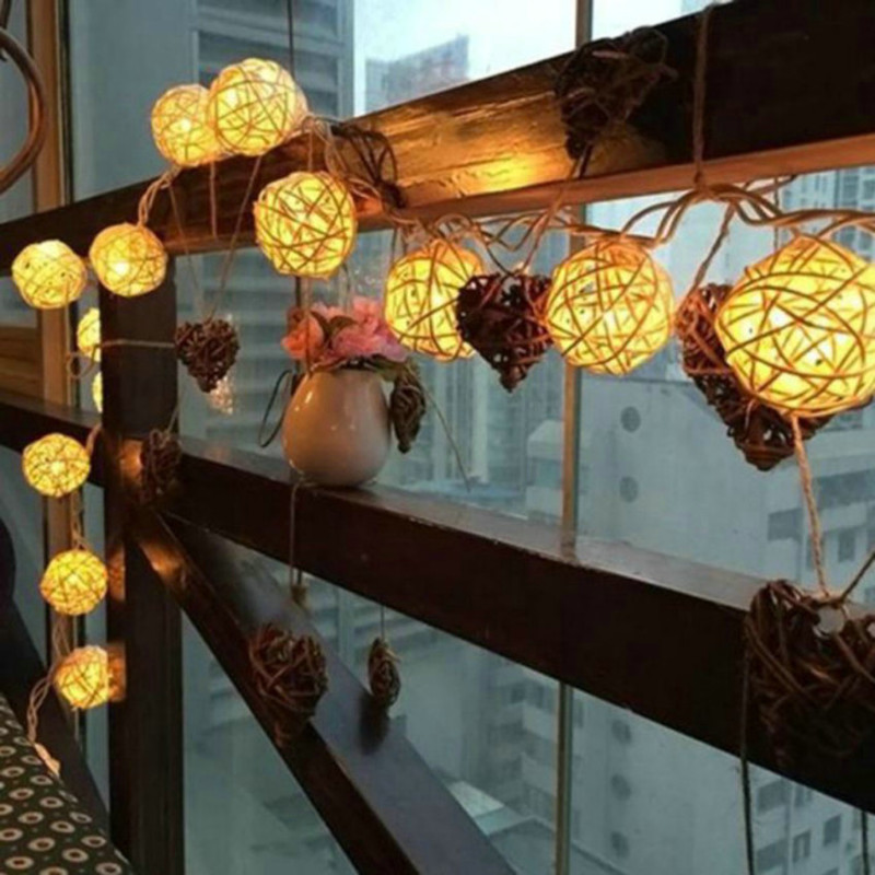 10 LED-merkkijonovaloa 1.2M satuja seppelellä toimiva ulkona lämmin valkoinen Joulu-festivaalin hääjuhlakoristeeksi