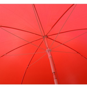 Polyesterikankaasta kevyt, joustava ulkokäyttöön tarkoitettu aurinkovarjo