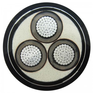 1-30KV 6mm 3-ydininen Swa-panssaroitu kaapeli IEC60502, SANS 1339, BS 6622, AS / NZS1429.1, NFC 33226, CSA C 68.5