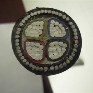 600v Xlpe -alumiininen panssaroitu kaapeli vaihdekaapelin HDD-takki 150 mm 4-ydininen panssaroitu kaapeli