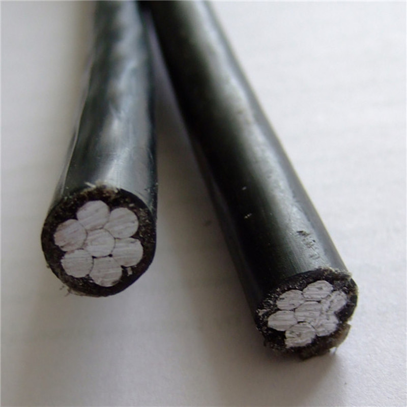 Matalajännitteinen kaksipuolisesti eristetty ABC-virtakaapeli 2x16mm2 NFC 33-209 Standard