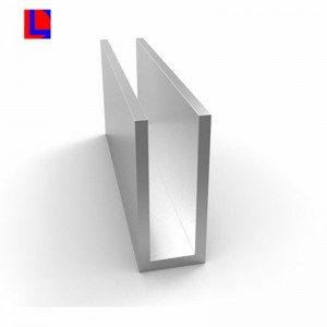 Rakennusmateriaalit alumiini u muotoinen kanavaprofiili
