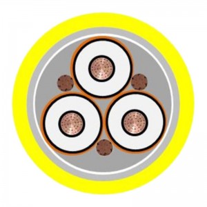 Panssaroitu teho, 5 kt 133% / 8 kt 100%, suojattu, 3 / C VFD-kaapeli