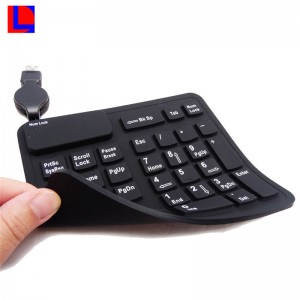 Korkealaatuinen kumi-silikoninäppäimistö