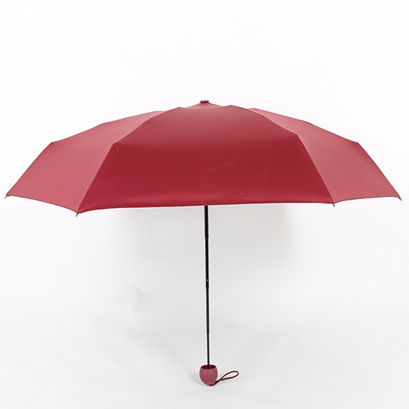 hyvä kompakti taitettava 5-kertainen minikapselin sateenvarjo muovikotelolla