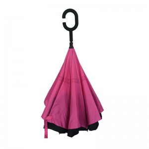 23 tuuman 8Ribs-käänteinen sateenvarjo vähittäiskaupan mainostamiseen