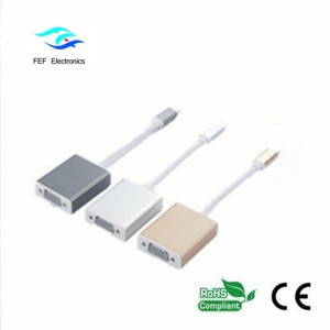 USB 3.1 Type-C uros-VGA-naarasmuunnin Koodi: FEF-USBIC-002