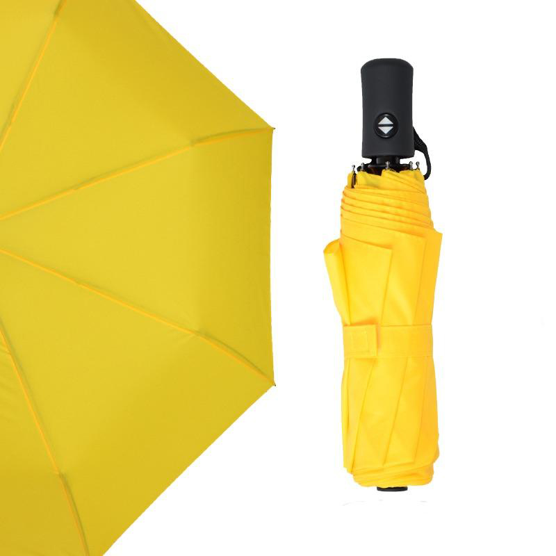 2019 Kompakti matka Helppo käyttää tuulenpitävää 2-kerroksista automaattista AOAC-3-kertaista sateenvarjoa
