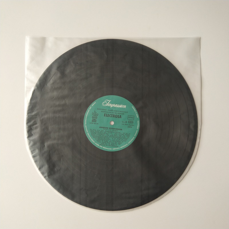 12 antistaattista pyöreää alaosaa, LP-vinyyli sisähiha