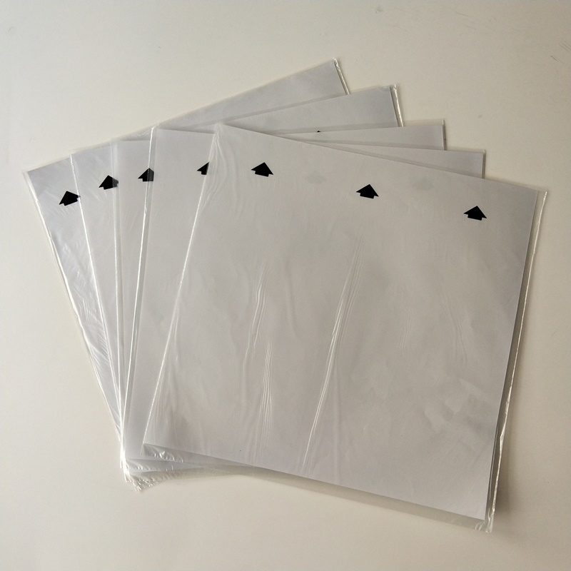 12 antistaattista riisipaperi-LP-sisäholkkia mukautetulla logotulostuksella