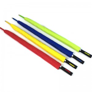 27 tuuman värikkäitä lasikuitukehyksiä mainostava golf sateenvarjo Yksikerroksinen automaattinen avoin sateenvarjo