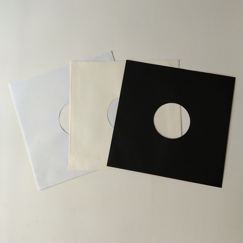 33RPM mustan paperin vinyyli-LP-levyjen tallennuksen sisähihojen suojukset