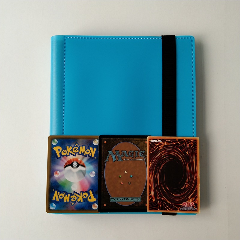 Sininen väri 4 taskua Pokemon Card Poly Sideaineen Side lastaus
