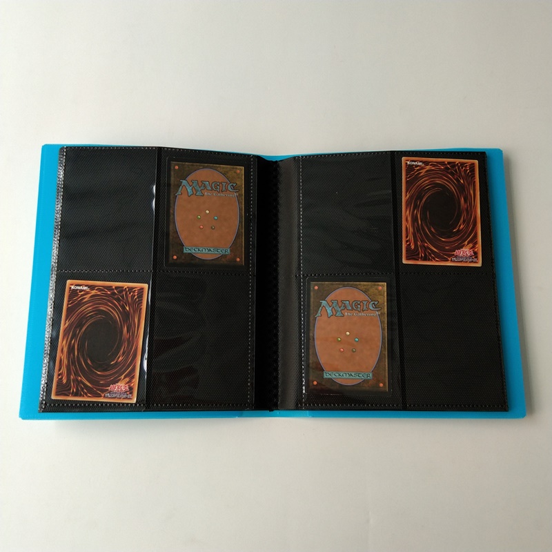 Sininen väri 4 taskua Pokemon Card Poly Sideaineen Side lastaus
