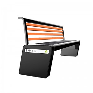 Solar Smart -penkki valinnainen pyöräteline ja LED-näyttö takana