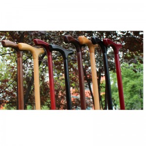 Lahja käsintehty puinen purkikävelykeppi vanhemmille