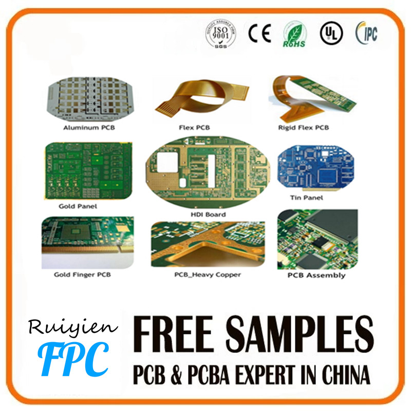 RUI YI EN joustava jäykkä elektroninen painettu piirilevy nopea toimitus led smd pcb -levy