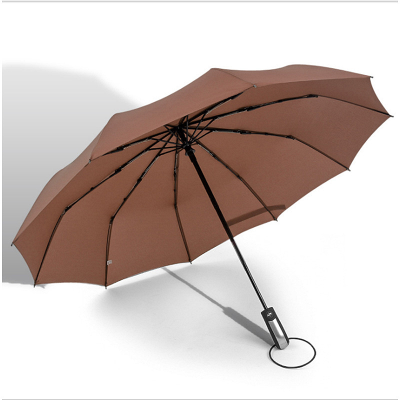 10ribs automaattinen avaaminen ja automaattinen sulkeminen tavaroiden mukautettu logo 3-kertainen sateenvarjo tulostamalla