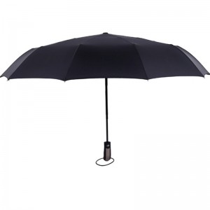 Mittatilauspainatus yrityslahjoja 3-kertainen AOAC umbrellla lasikuiturunko tuulenpitävä