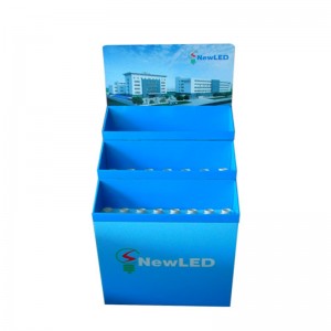 Helposti asennettavat paperitavarat, pahvia, myyntipisteen lattiatelineteline telineineen