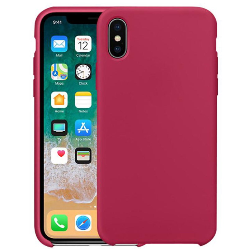2019 uusi saapuminen Nestemäinen silikonikotelo iphone Xr XS MAX -silikonipuhelinkotelolle, alkuperäinen logolla