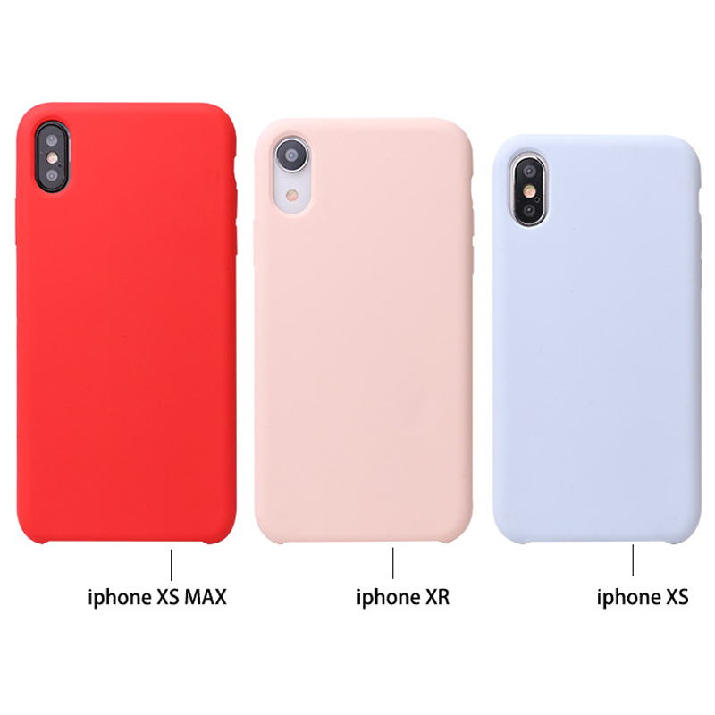 IPhone plus matkapuhelimen kotelo Pehmeä nestemäinen silikoni TPU-takakannen matkapuhelimen kotelo