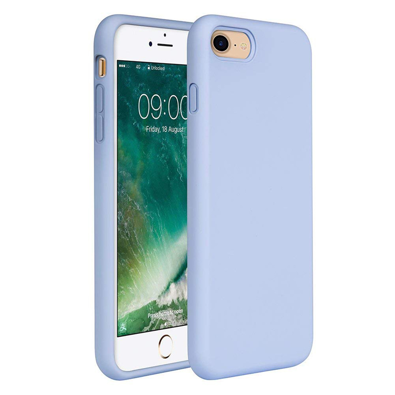 IPhone plus matkapuhelimen kotelo Pehmeä nestemäinen silikoni TPU-takakannen matkapuhelimen kotelo