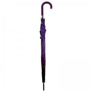 Muoti Sun Parasol Auto Open Kompakti ulkona suora sateenvarjo logolla