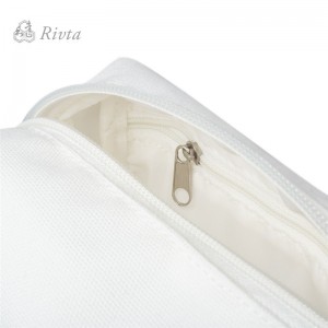 OEM-myynninedistämismateriaali Heat Seal -ommel vetoketjullinen kosmeettinen pussi